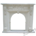 China factory European style white marble fireplace prices